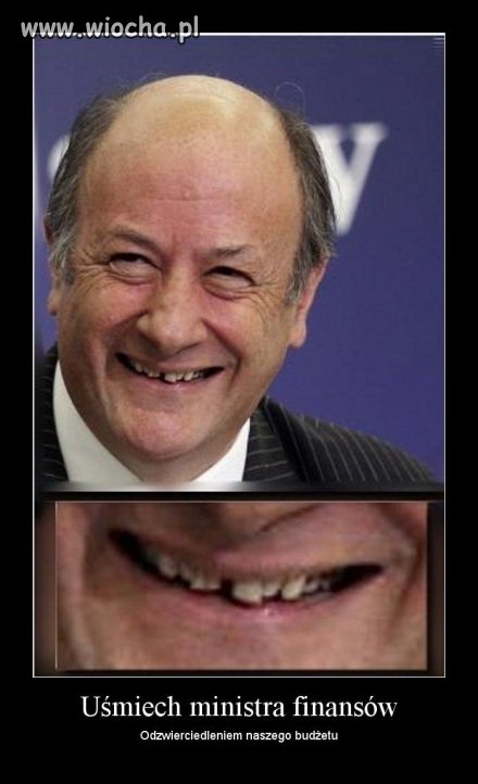 Uśmiech ministra finansów