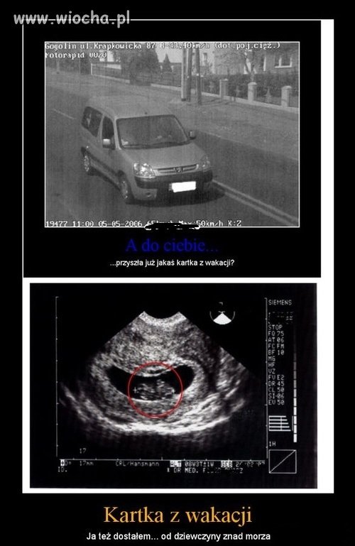 Ciekawa kartka wakacyjna z pozdrowieniami