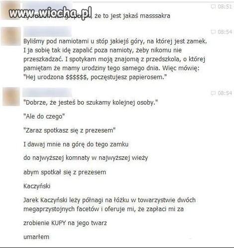 Co on robił, że ma takie sny?