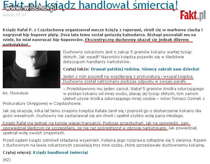 Ksiądz diler... to dopiero wiocha