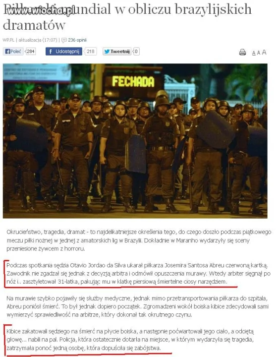 Krwawy mecz...