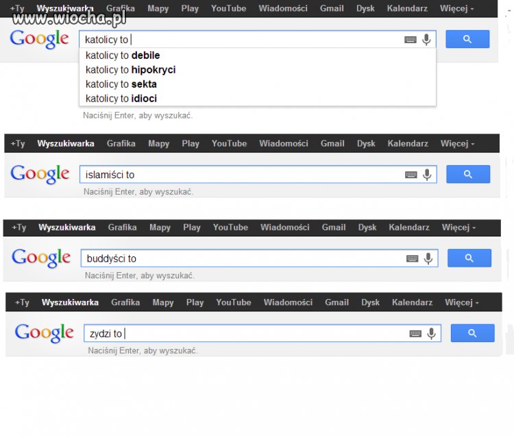 Stopniowa cenzura w google na naszych oczach 