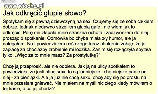 Jak odkręcić głupie słowo...