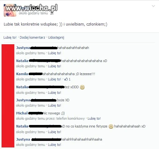 ''Lubie tak konkretnie wdupkee''