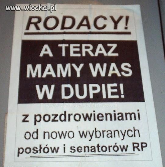 Po wyborach wszyscy tacy sami...byle do koryta