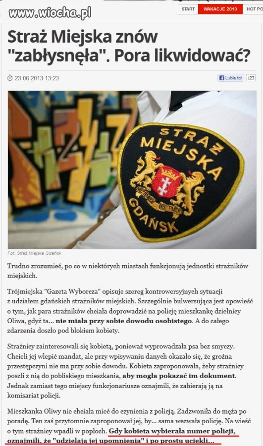 Straż Miejska i kolejna wpadka