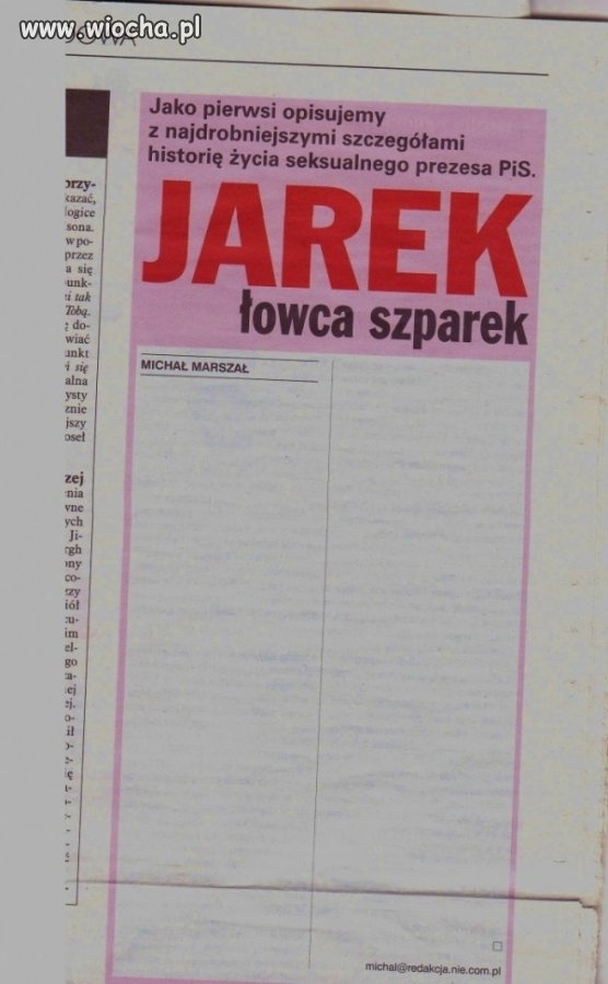 Życie seksualne prezesa PIS 