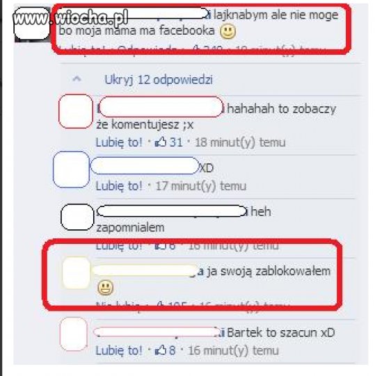 Moja mama ma fejsa...