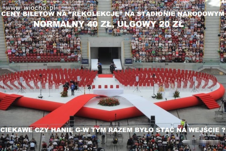 "Rekolekcje" na Stadionie Narodowym