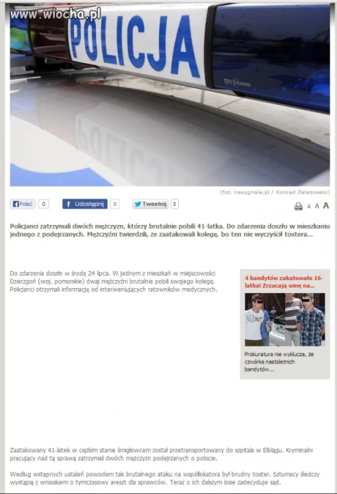 Bo nie wyczyścił tostera...