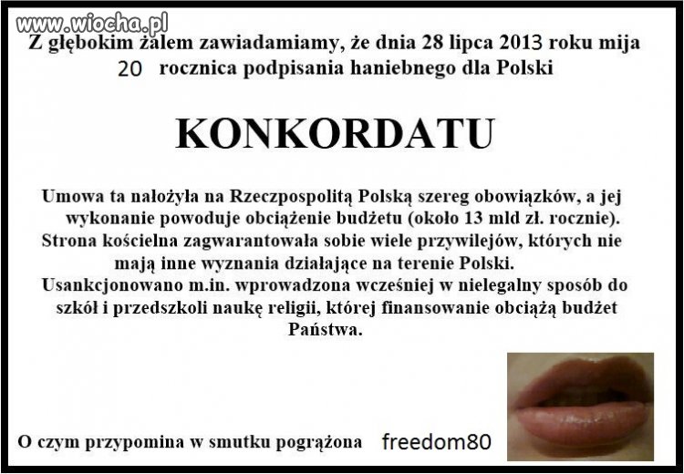 Z głębokim żalem...
