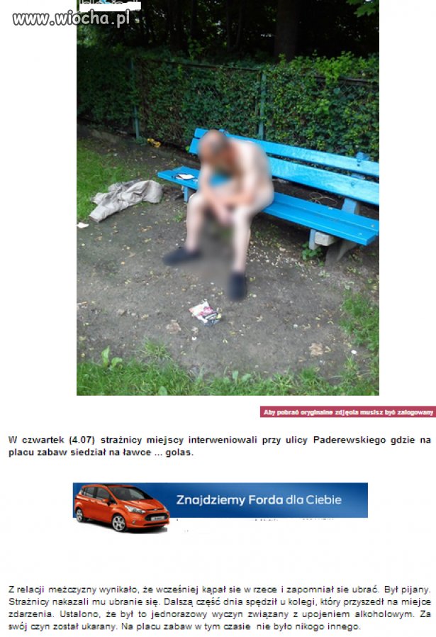 Golas na placu zabaw.