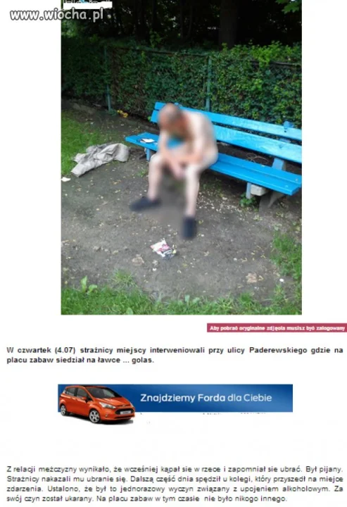 Golas na placu zabaw.
