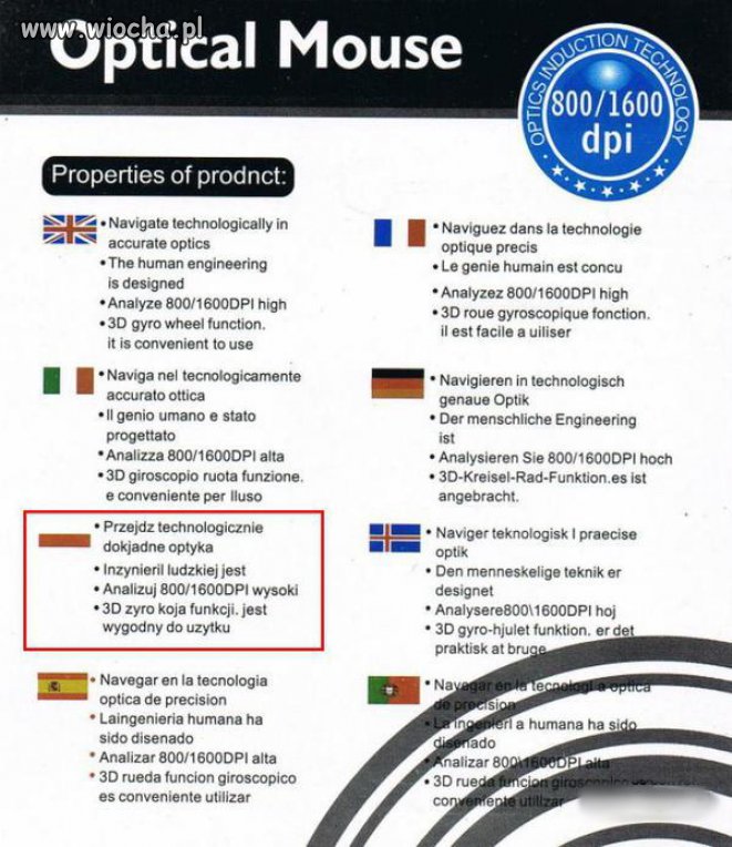 Informacja o produkcie