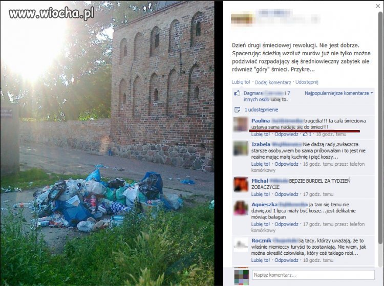 Tak wygląda II dzień śmieciowej rewolucji