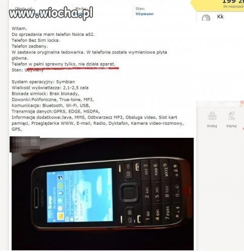 Telefon w pełni sprawny