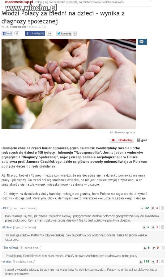 Młodych Polaków nie stać na dzieci