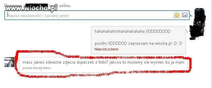 "Masz jakieś odważne zdjęcia...?"