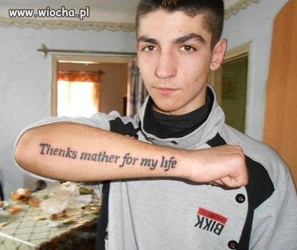 "thEnks mAther" - dzieki mamo