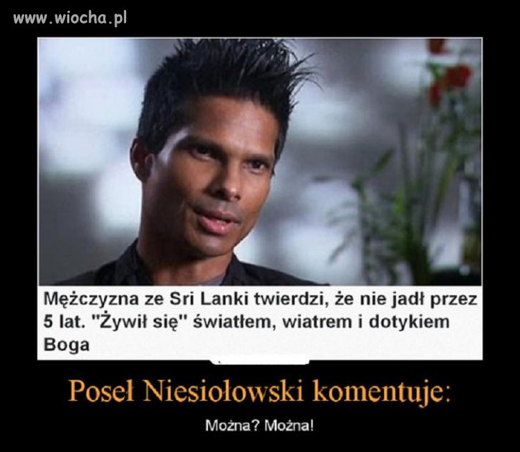 Poseł Niesiołowski komentuje :