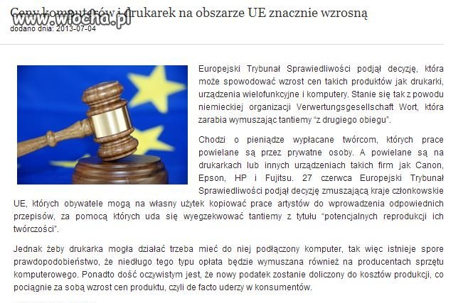 Z cyklu: absurdy Unii Europejskiej.