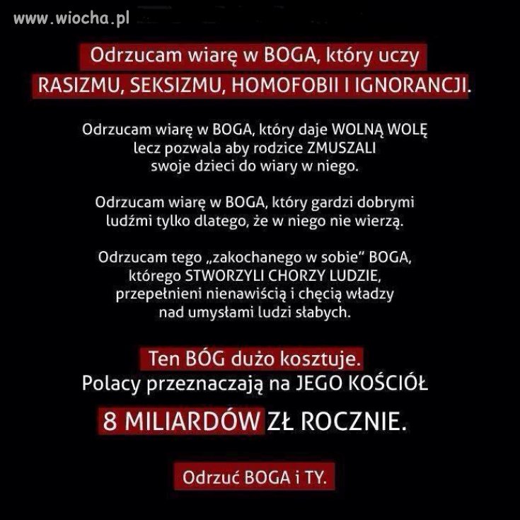 Czekam na wyzwiska 