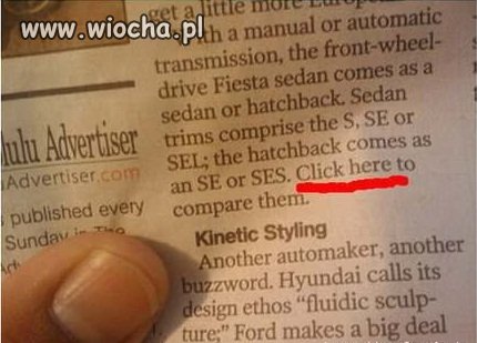 Hiperłącze w gazecie