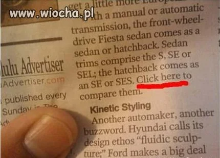 Hiperłącze w gazecie