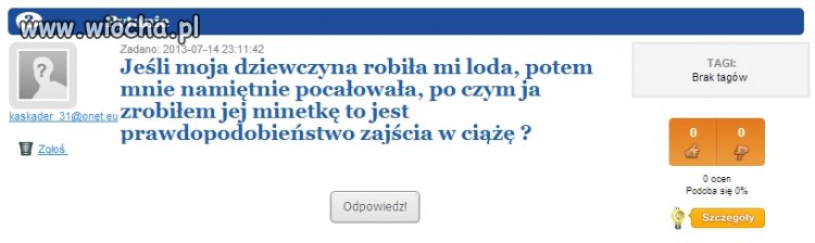 Nie był na lekcjach