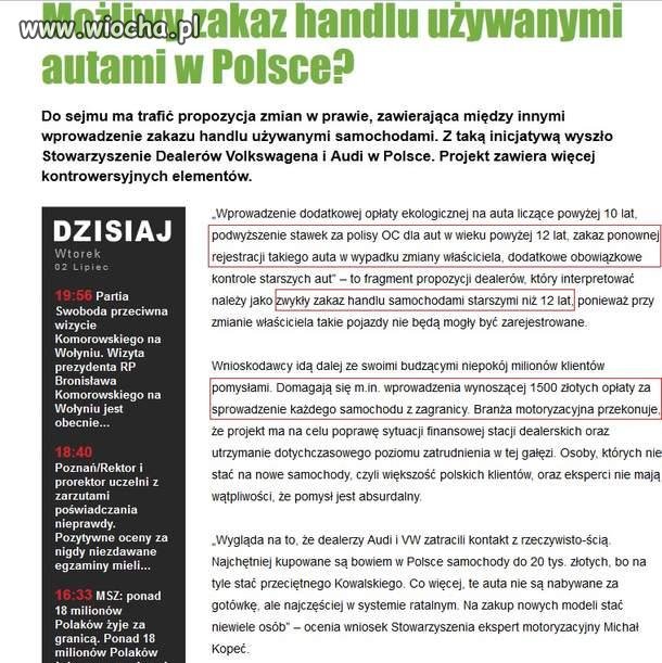Pomysł Stowarzyszenia Dealerów Audi i VW w Polsce