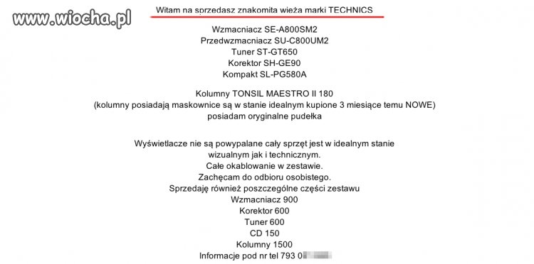 Mam na "sprzedasz" znakomitą wieżę
