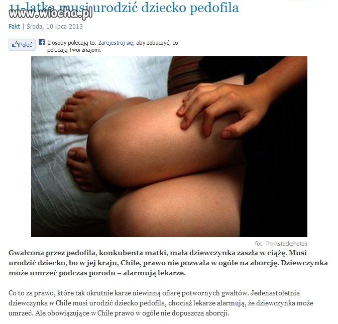 11 latka musi urodzić dziecko pedofila!