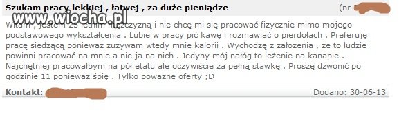Szuka pracy...
