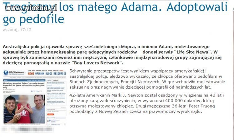 Zbyt mocno kochali swoje dziecko