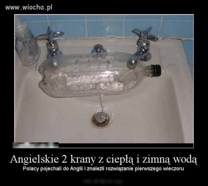 Jak tu normalnie ręce umyć w Anglii