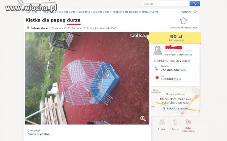 Bardzo "Durza" ta klatka
