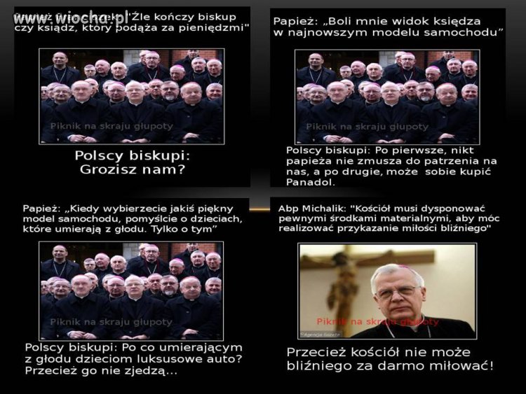 Papież vs polscy biskupi
