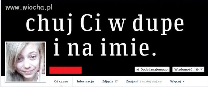 Małolata na Facebooku
