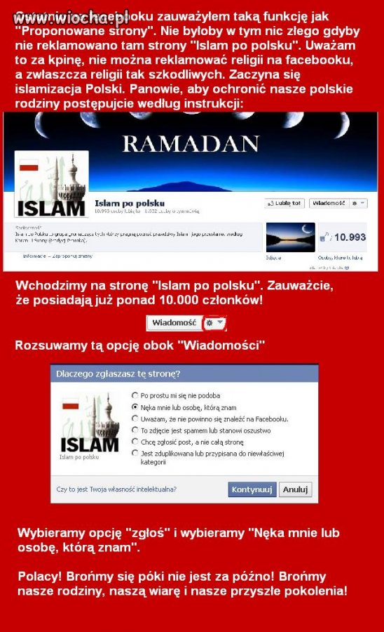 Stop islamizacji Polski!