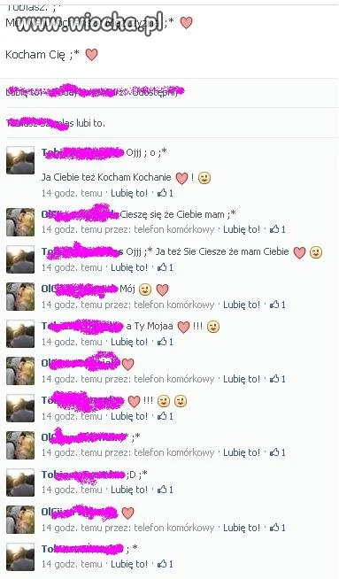 Ach ta miłość na FB.