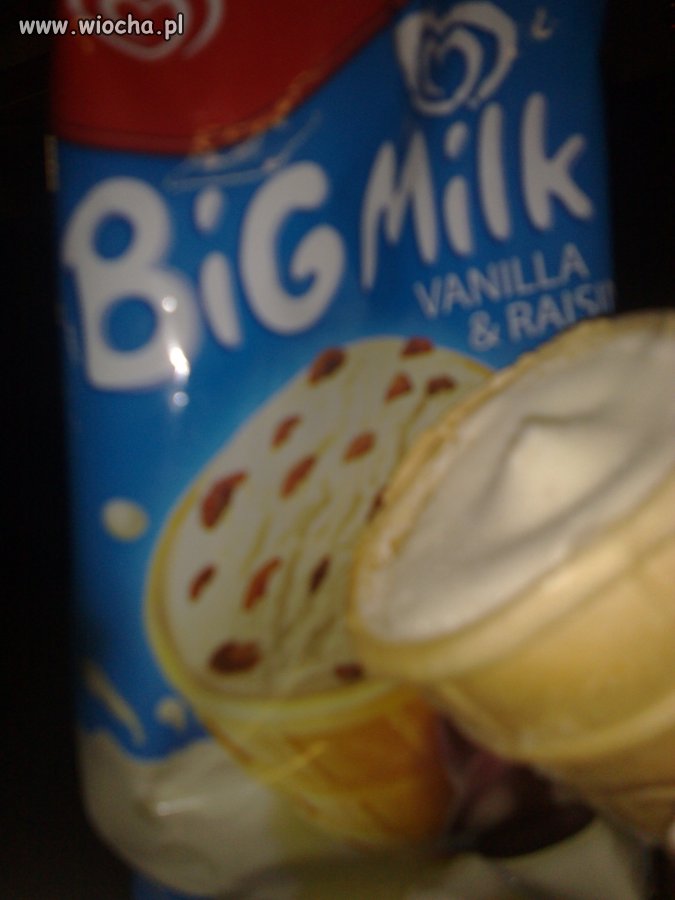 Big milk na opakowaniu 