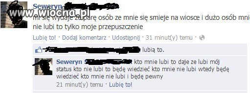 Kto mnie lubi ten daje że lubi mój status