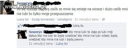 Kto mnie lubi ten daje że lubi mój status