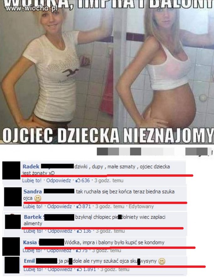 Ojciec dziecka nieznajomy...