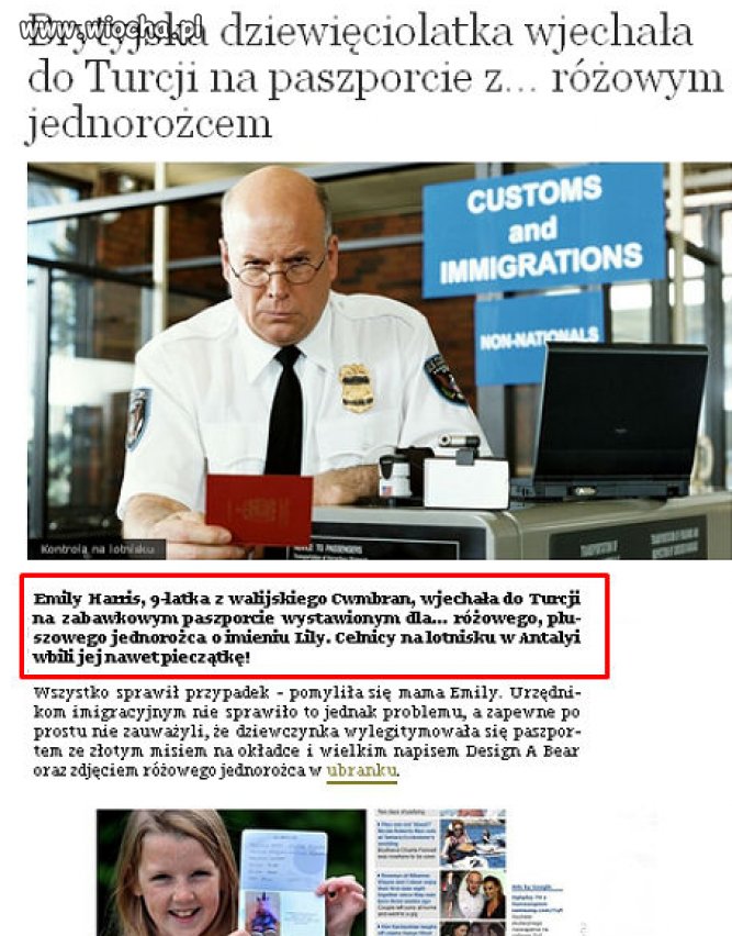 9-latka wjechała do Turcji z zabawkowym paszportem