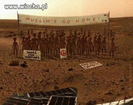 Na marsie też mają dość arabów