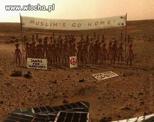 Na marsie też mają dość arabów