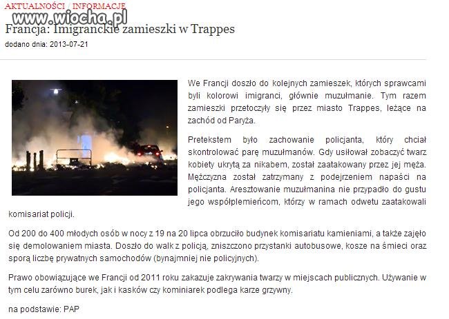 Islamskie JP 100% po policyjnej prowokacji