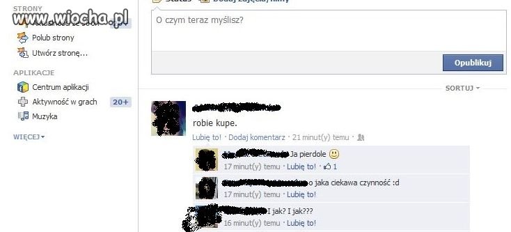 Trzeba się tym nawet na FB chwalić 
