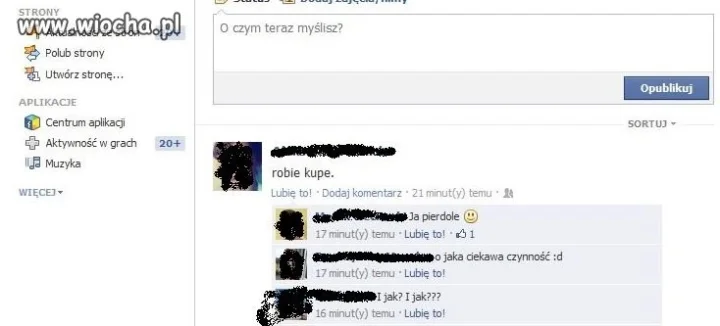 Trzeba się tym nawet na FB chwalić 